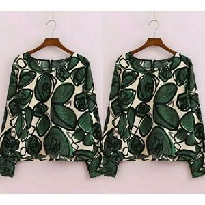 Floral Long sleeve blouse